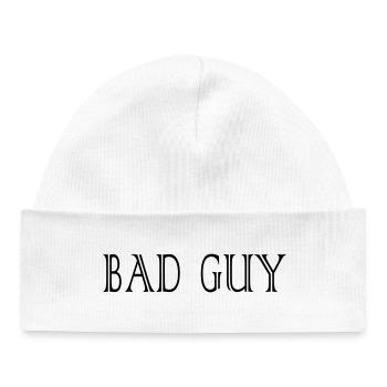 bad_guy - Baby Organic Beanie - white - Front