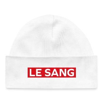 blood - Baby Organic Beanie - white - Front