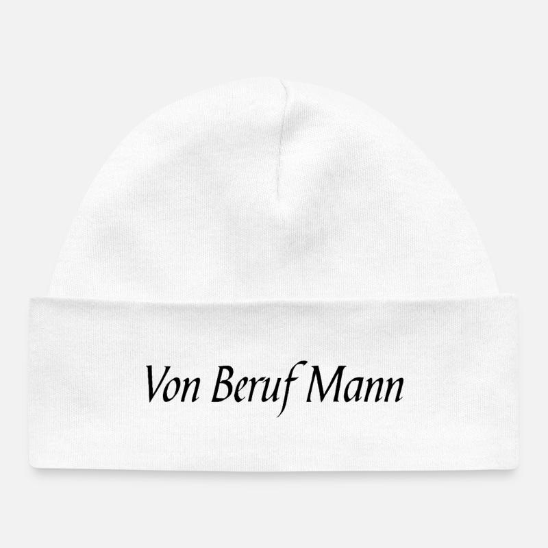 Profession : Homme - Bonnet bébé bio - blanc