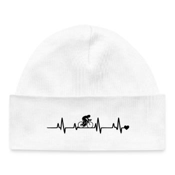 Cycliste - Bonnet bébé bio - blanc - Devant