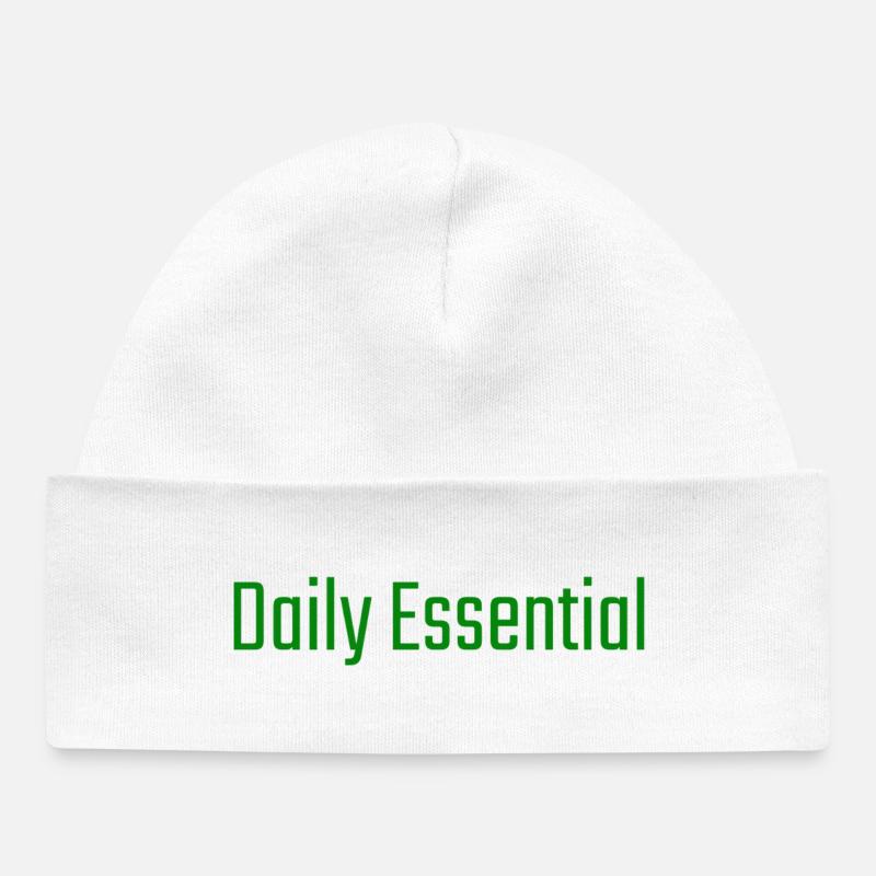 Indispensable toute la journée - Bonnet bébé bio - blanc