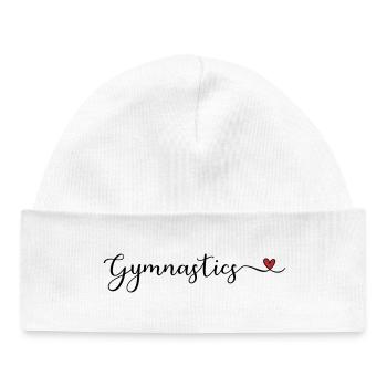 Gymnastique - Bonnet bébé bio - blanc - Devant