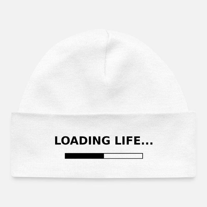 Loading Life - Baby Organic Mütze - Weiß