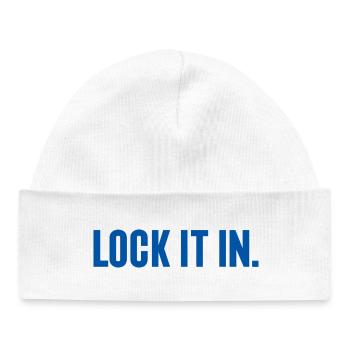 Basketball Lover Game Lock It in - Baby Organic Beanie - white - Front