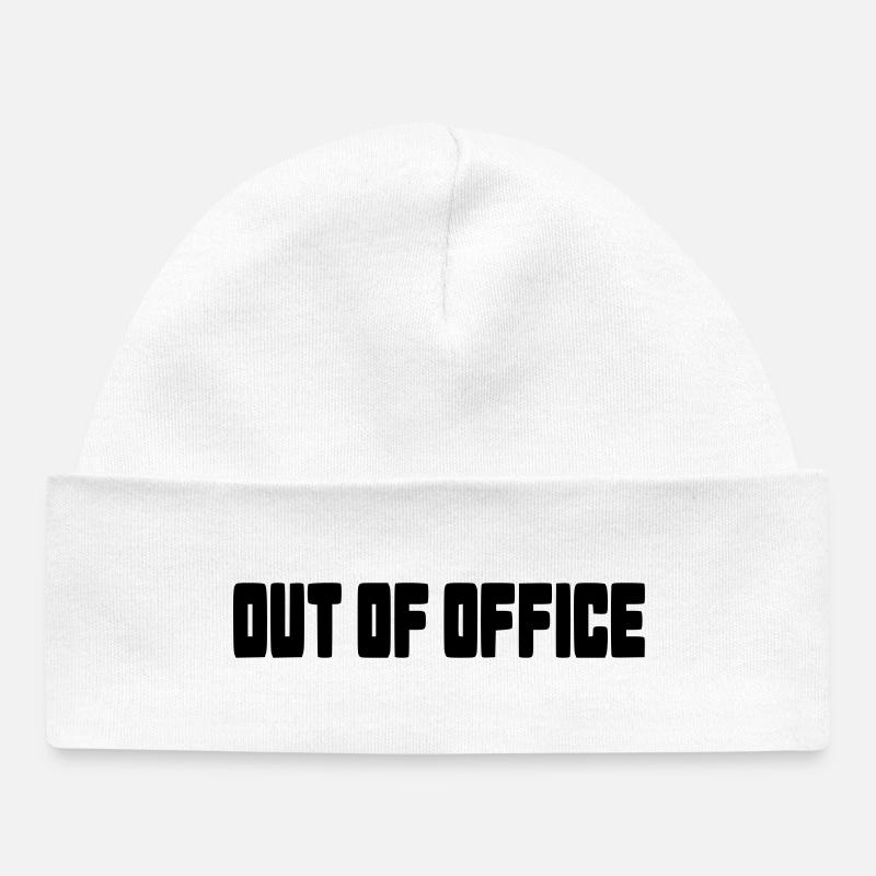 Absent du bureau, en dehors des heures de travail, bureau, gratuit # - Bonnet bébé bio - blanc