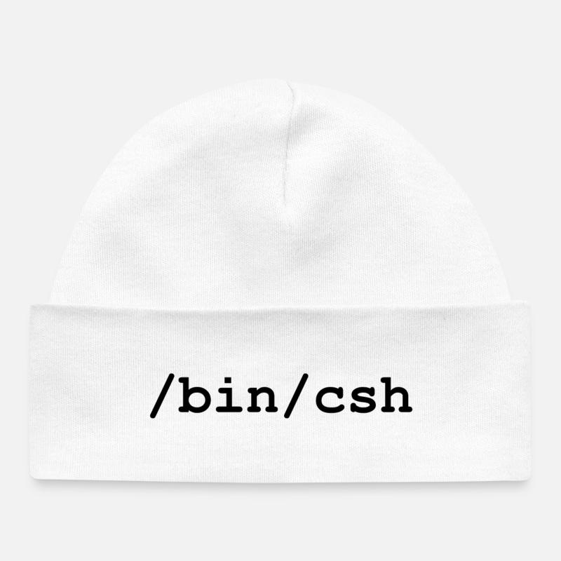 C-Shell - /bin/csh - Baby Organic Mütze - Weiß
