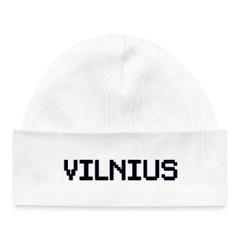 VILNIUS, Lithuania, Lithuania - Baby Organic Beanie - white - Front
