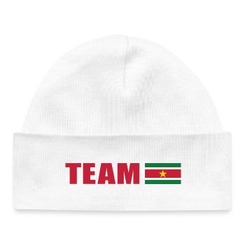 Support-Team Surinam - Baby Organic Mütze - Weiß - Vorne