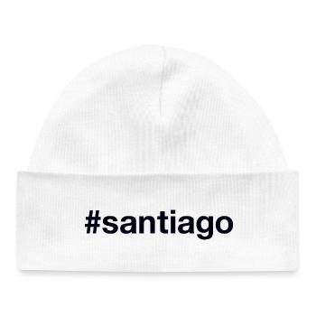 SANTIAGO Hashtag Chili - Bonnet bébé bio - blanc - Devant