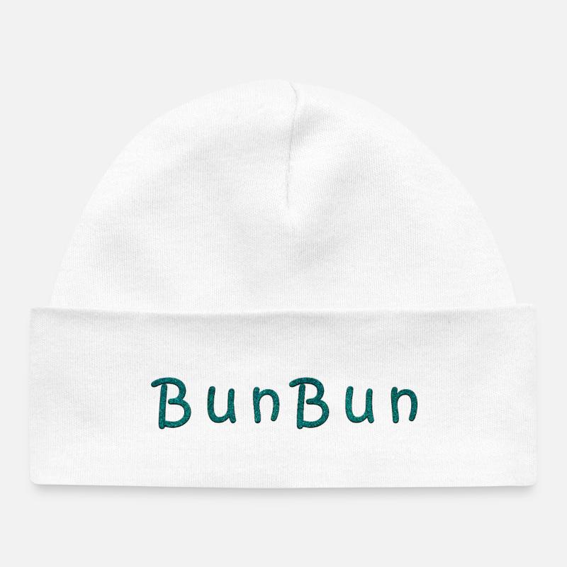 Impression vague imperméable sur les vêtements - Bonnet bébé bio - blanc