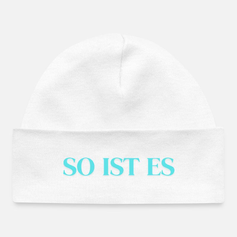 That's right - Baby Organic Beanie - white