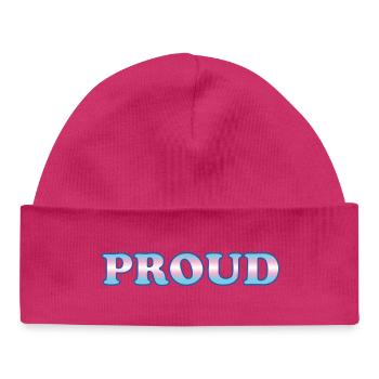 Trans Pride - Drapeau transgenre - Bonnet bébé bio - blanc - Devant