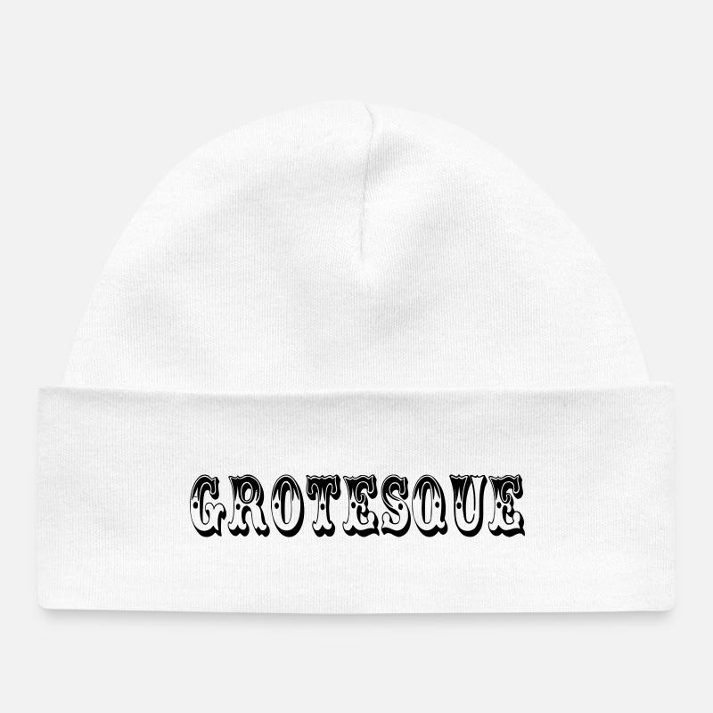 Grotesque - Bonnet bébé bio - blanc