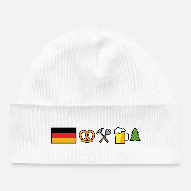 Allemagne Design - Bonnet bébé bio - blanc