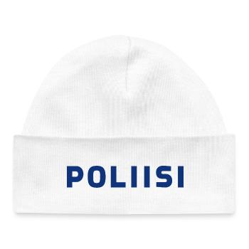 police - Bonnet bébé bio - blanc - Devant