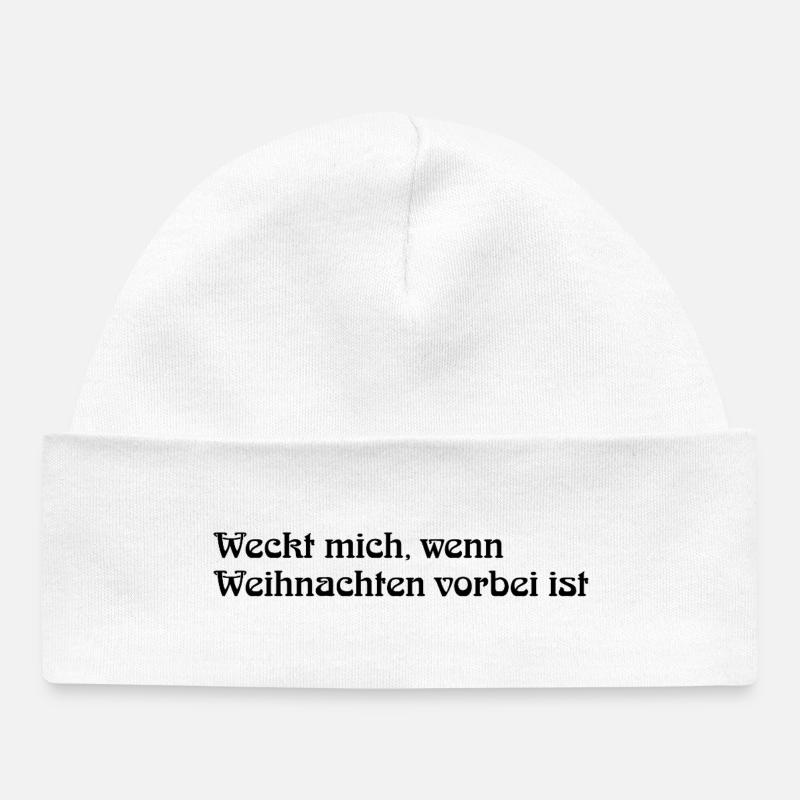 Weihnachten - Baby Organic Mütze - Weiß