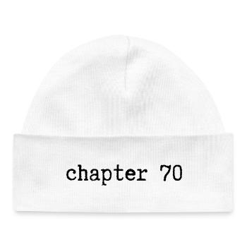 chapter 70 Birthday - Baby Organic Beanie - white - Front