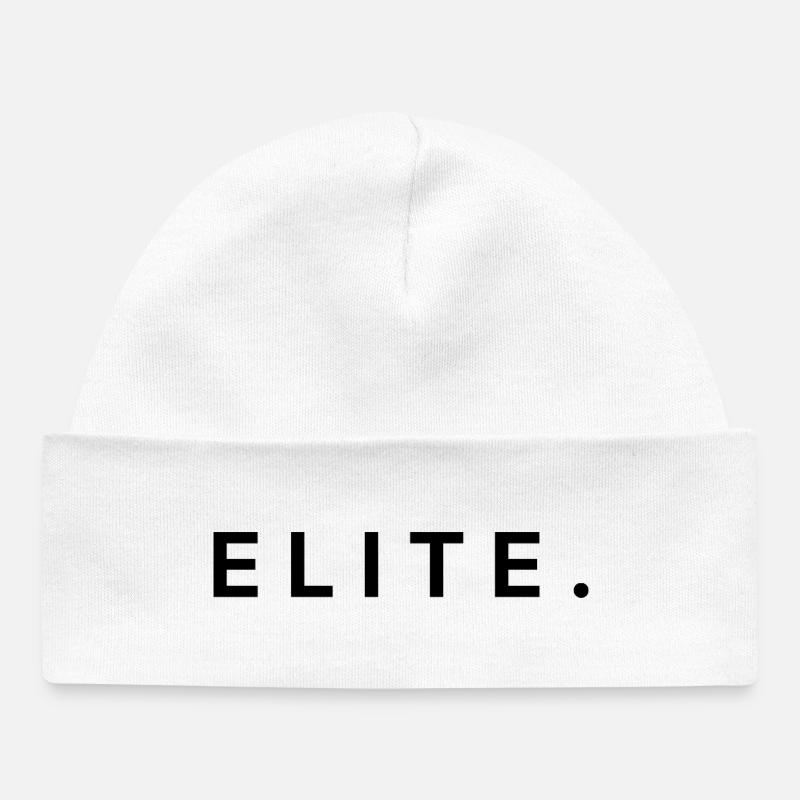 Style Élite Motivation - Bonnet bébé bio - blanc