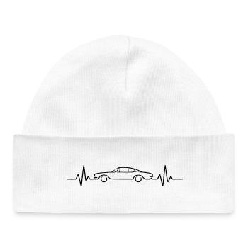 Authentique Style Vintage Écriture - Bonnet bébé bio - blanc - Devant