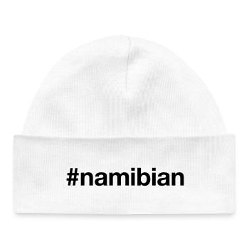 NAMIBIA Hashtag namibian - Baby Organic Beanie - white - Front
