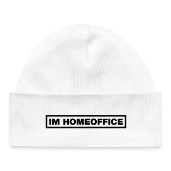 Au bureau à domicile - Bonnet bébé bio - blanc - Devant