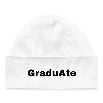 GraduAte - Statement - Baby Organic Beanie - white - Front