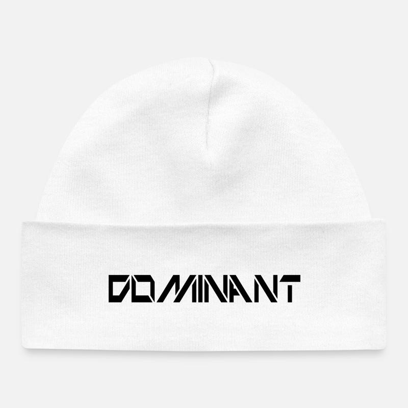 dominant - Baby Organic Beanie - white