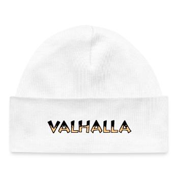 Valhalla Rune Gelb und Schwarz - Baby Organic Mütze - Weiß - Vorne