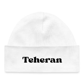 Tehran Lettering Design - Baby Organic Beanie - white - Front