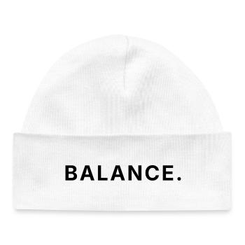 Balance et Harmonie - Bonnet bébé bio - blanc - Devant