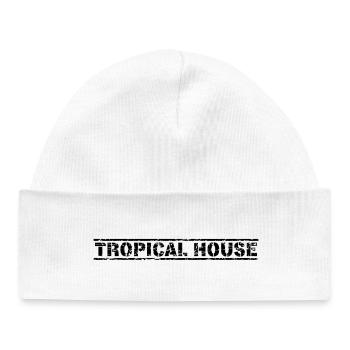 Tropical House - Baby Organic Mütze - Weiß - Vorne