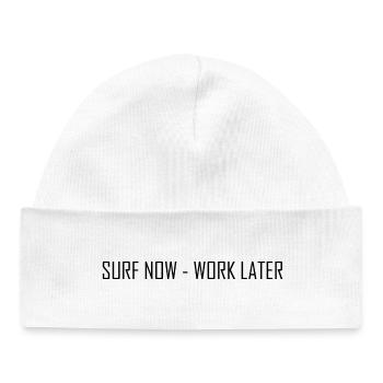 Surf Now - Baby Organic Mütze - Weiß - Vorne