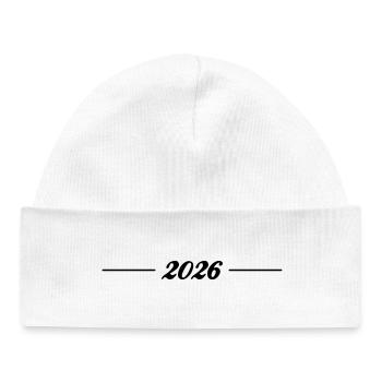 Ligne 2026 - Bonnet bébé bio - blanc - Devant