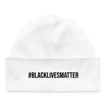 Hashtag Black Lives Matter - Bonnet bébé bio - blanc - Devant