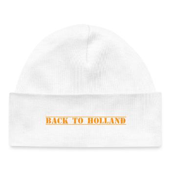 Hollande - Bonnet bébé bio - blanc - Devant