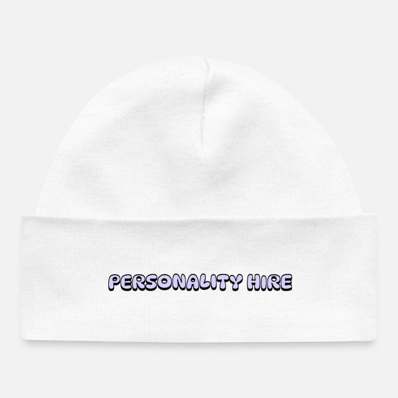 Embauche de personnalité - Bonnet bébé bio - blanc