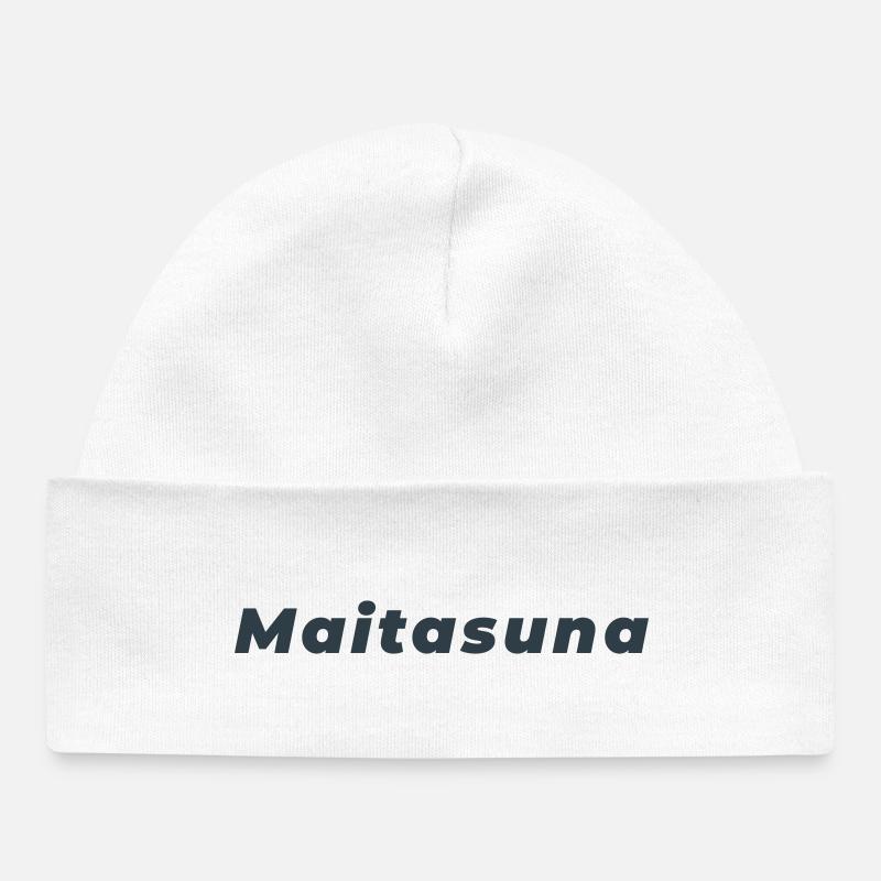 Maitasuna : L'Amour Basque Minimaliste - Bonnet bébé bio - blanc