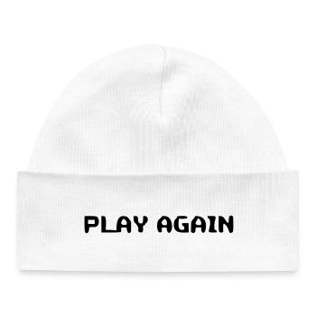 Jeu de motivation encore une fois en disant - Bonnet bébé bio - blanc - Devant