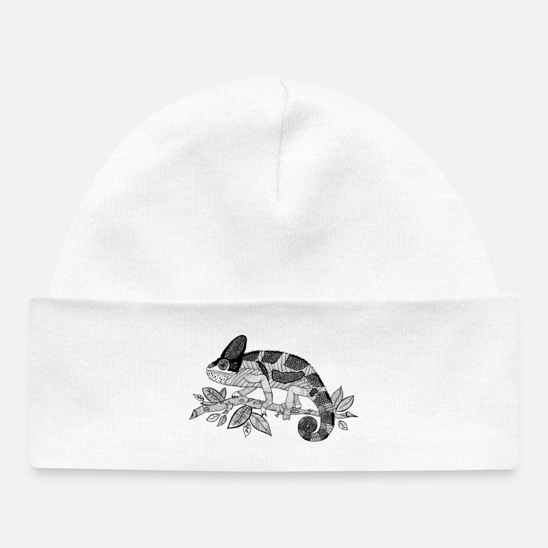 Chameleon - Baby Organic Beanie - white