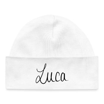 Luca - Baby Organic Mütze - Weiß - Vorne