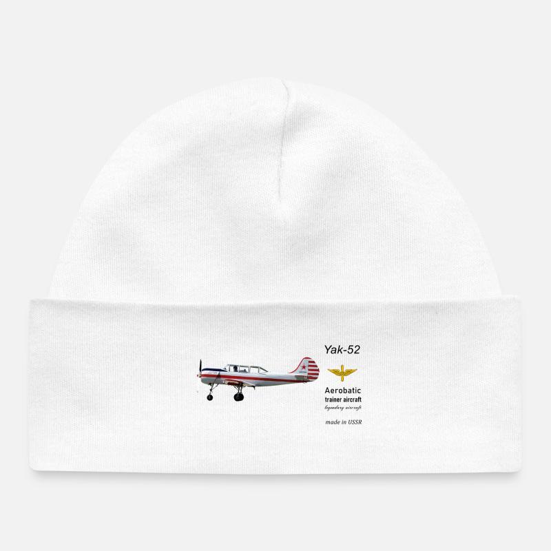 Yak-52 - Bonnet bébé bio - blanc