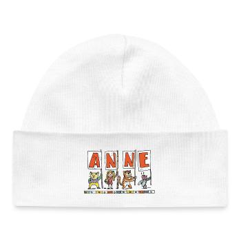Anne - Bonnet bébé bio - blanc - Devant
