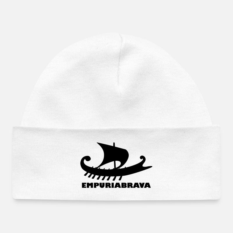 Navire Empuriabrava - Bonnet bébé bio - blanc