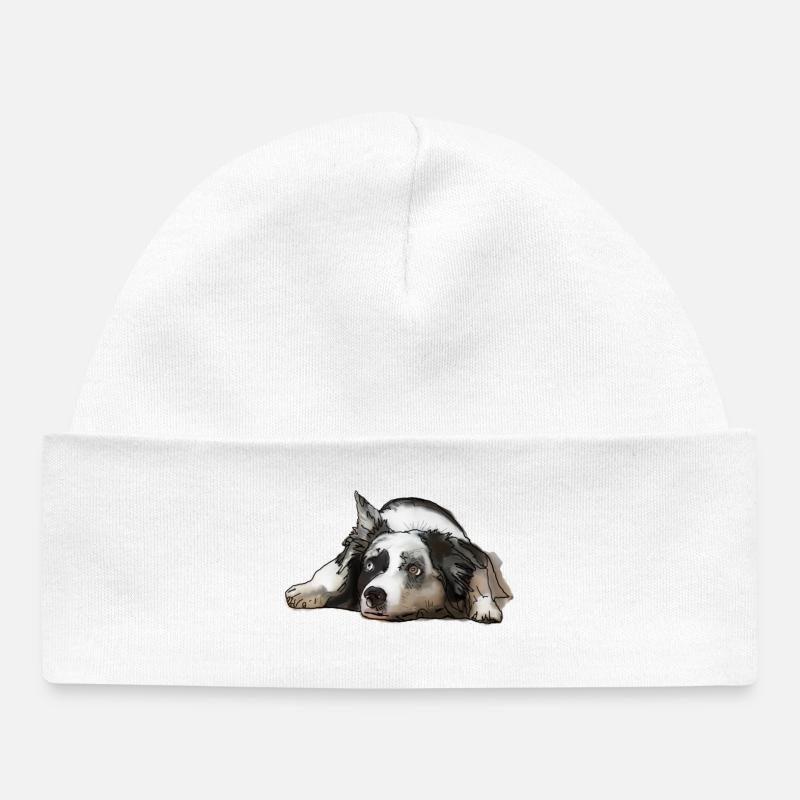 Berger australien - Bonnet bébé bio - blanc