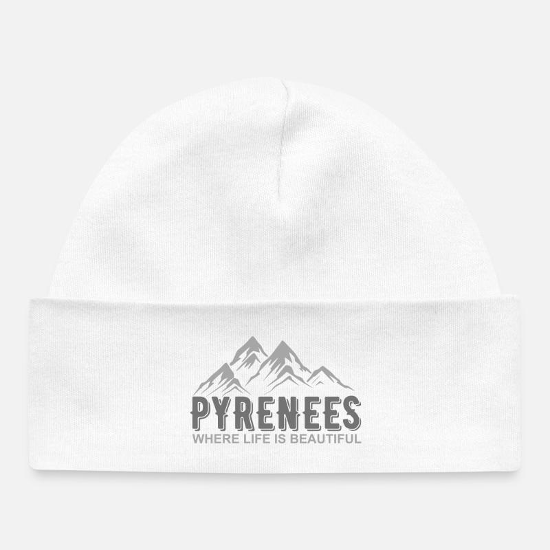 Pyrénées where life is beautiful - Bonnet bébé bio - blanc