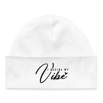 Je décide de mon ambiance – Mental positif et énergie - Bonnet bébé bio - blanc - Devant