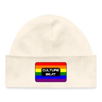 Kultur Beat Pride Logo - Baby Organic Mütze - Weiß - Vorne