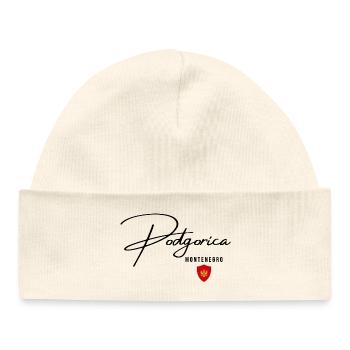 Design élégant Podgorica, amo Podgorica - Bonnet bébé bio - blanc - Devant