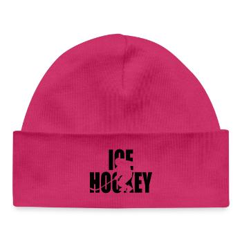 Classic hockey design – power and team spirit - Baby Organic Beanie - white - Front