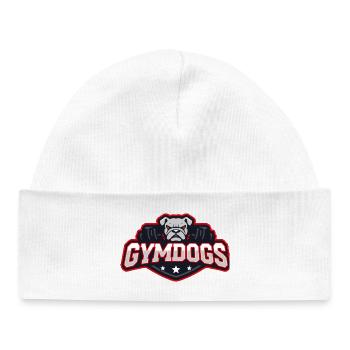 GymDogs Bulldog Strength - Baby Organic Beanie - white - Front